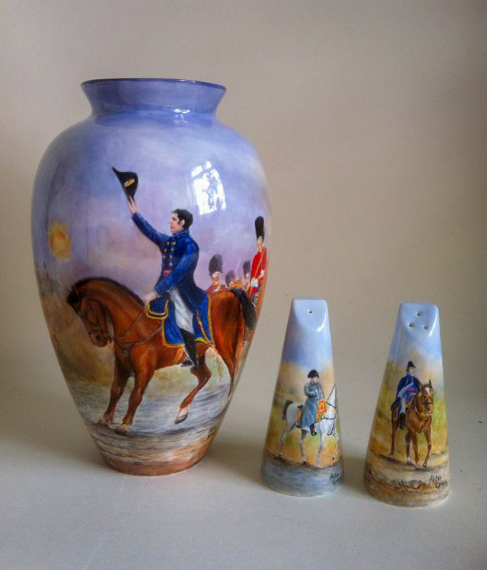 Historical Vase and Sugar Shakers